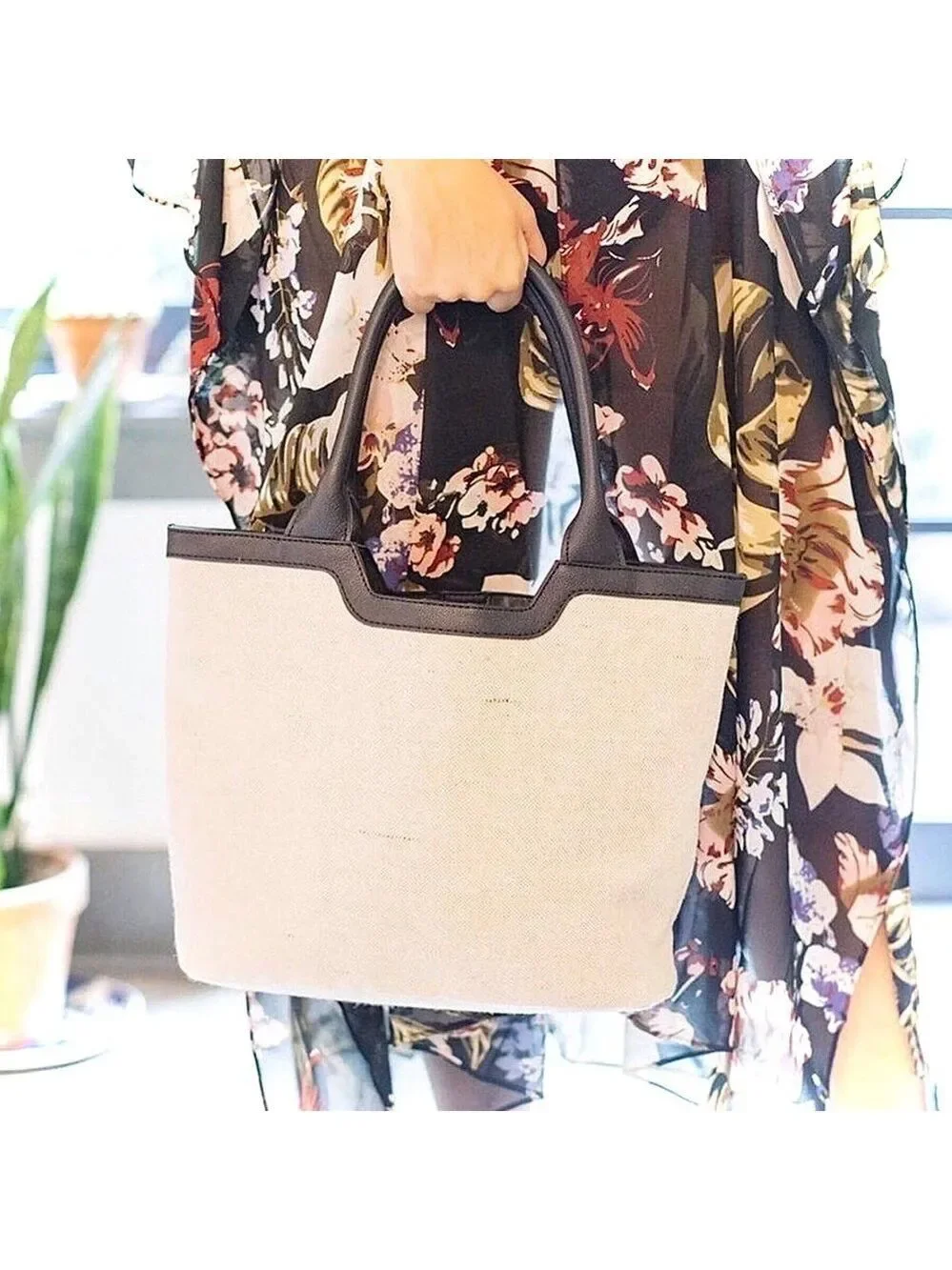 Rachel Zoe Capri Canvas Tote Bag